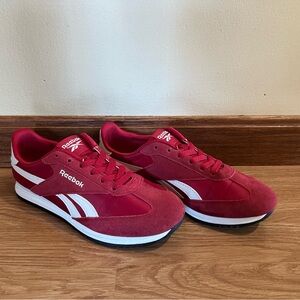 Reebok Red and White Athletic Shoes